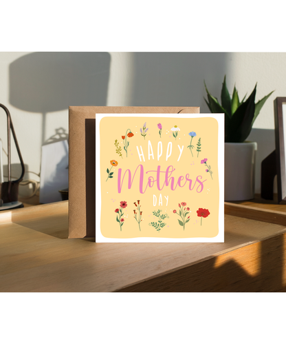 Happy Mothers Day Spring Flowers