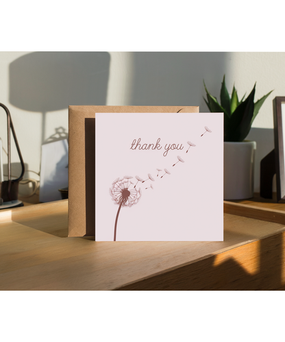 Thank You Card Dandelion