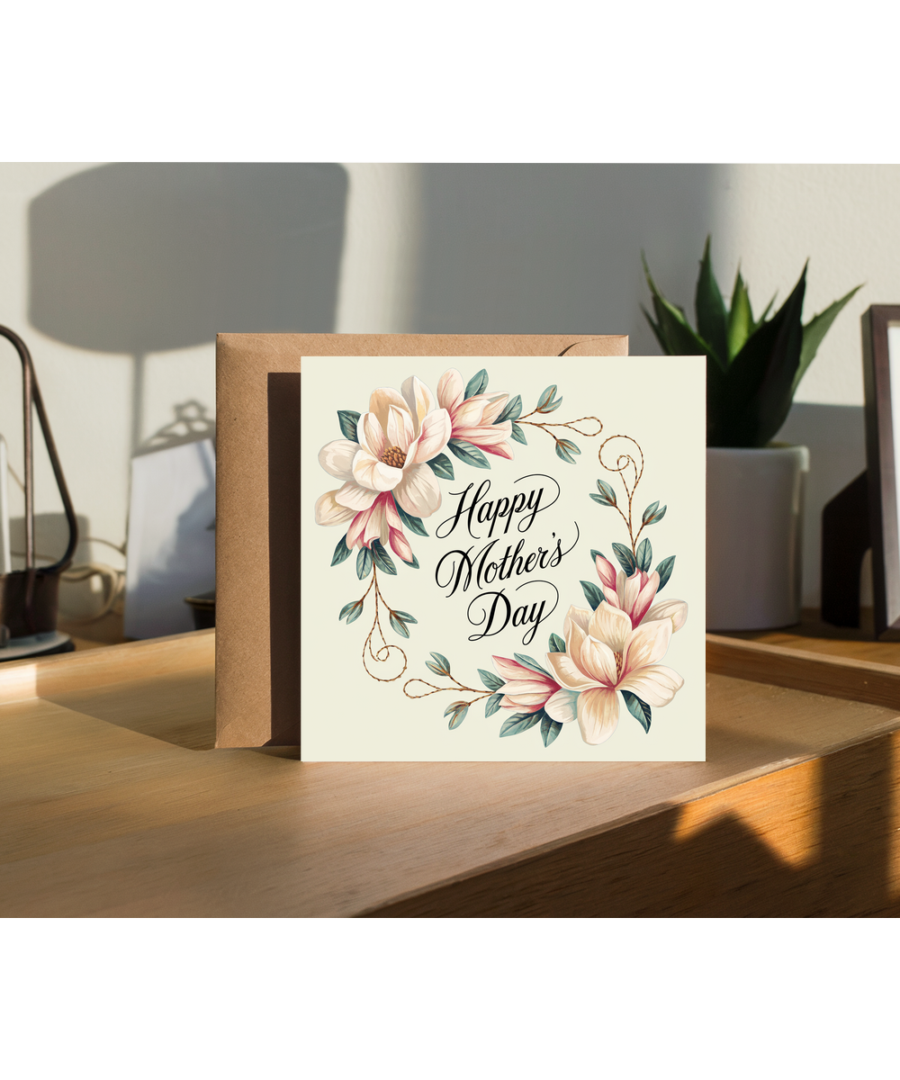 Happy Mother’s Day Card for Her flower Design