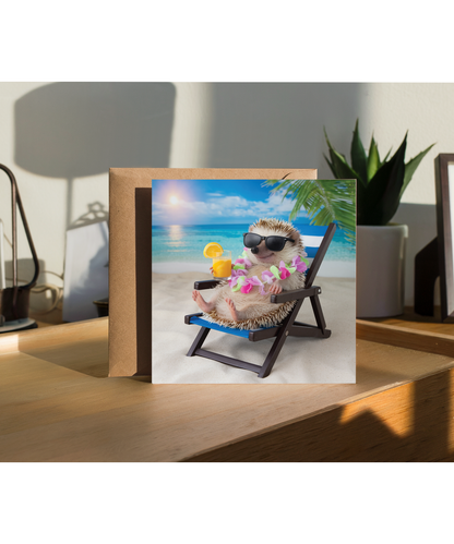 hedgehog on the beach