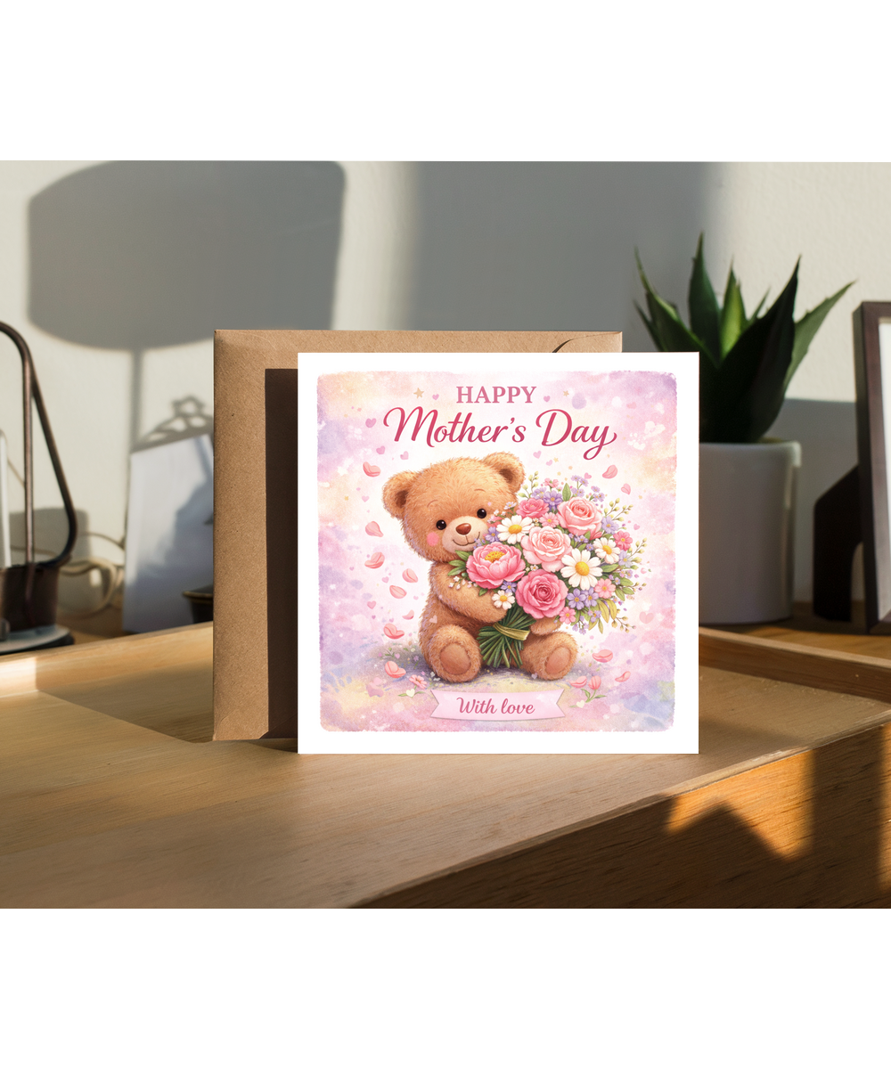 Happy Mother's Day, with love teddy bear