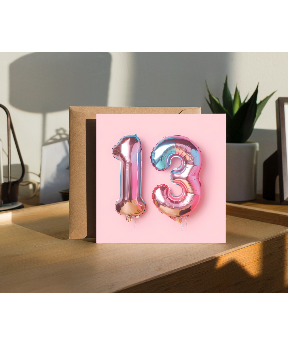 pink balloon age 13