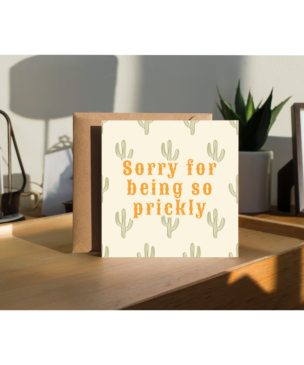 Sorry for being so prickly