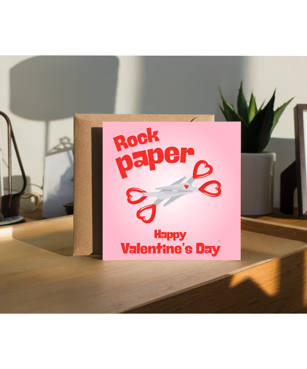 rock paper scissors, happy valentine's day