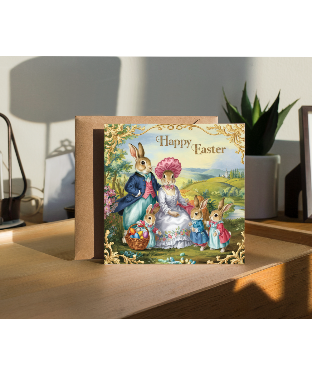 18th century inspired easter bunnies