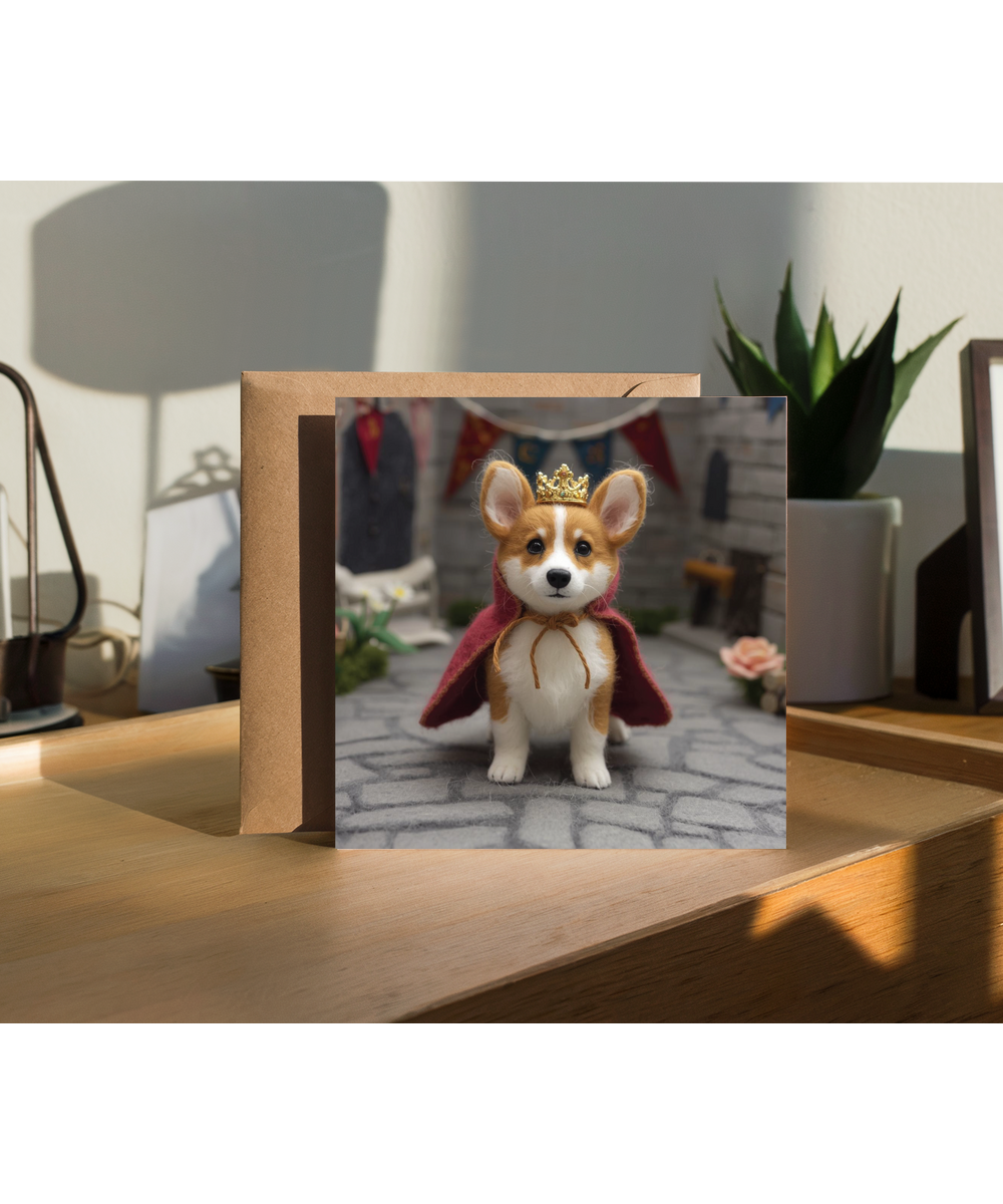 2D felt style Royal Corgi