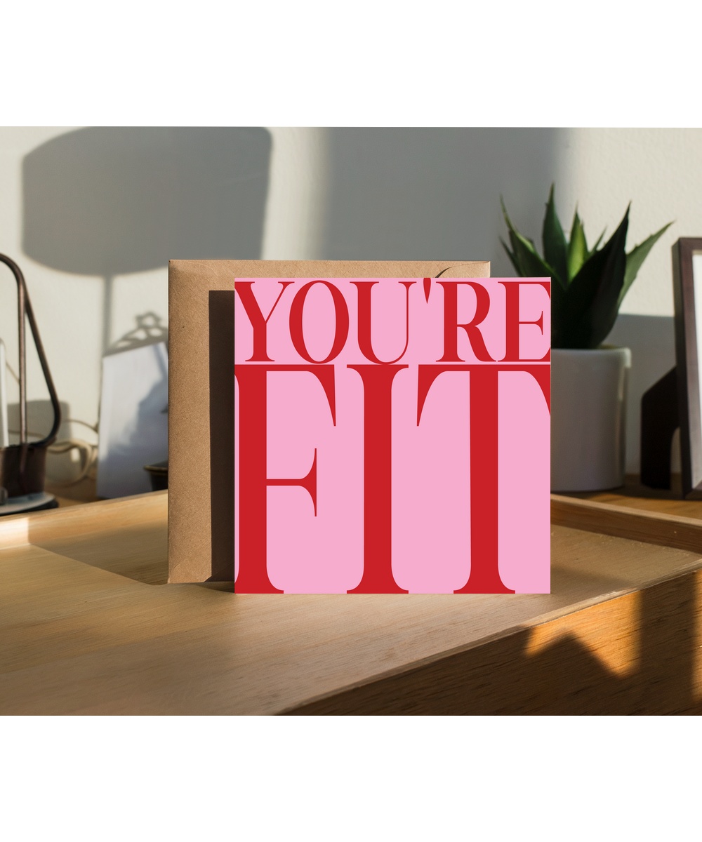 Pink and Red You're Fit