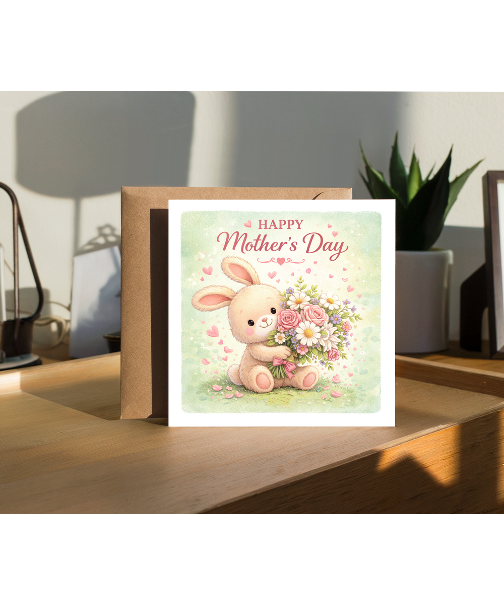 Happy Mother's day adorable bunny bouquet