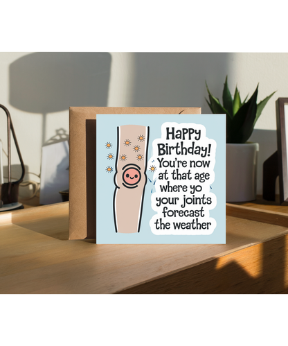 Happy birthday Card Joints Forecast the Weather