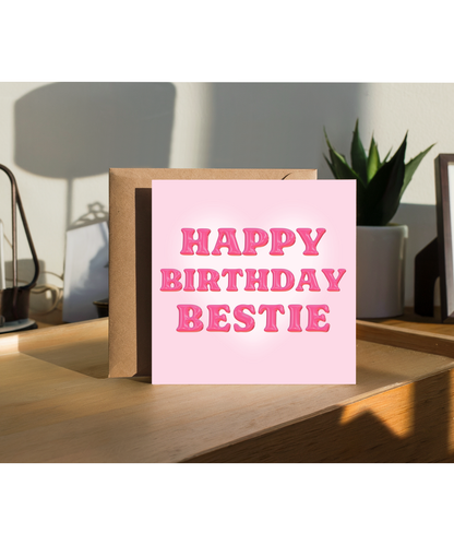 Happy Birthday Bestie Y2k bubble themed