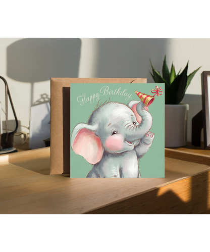 Happy Birthday Elephant Baby