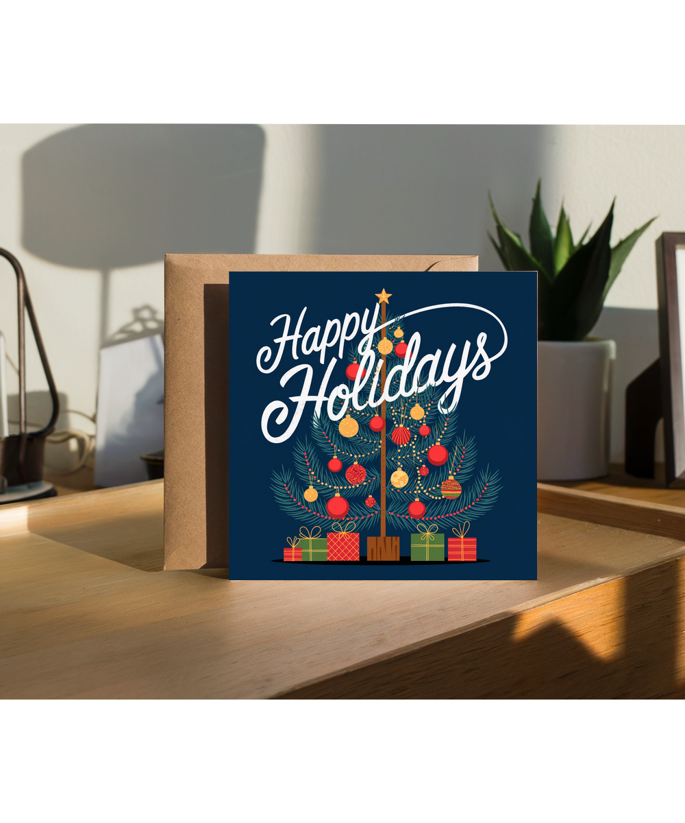 Happy Holidays with a Christmas Tree