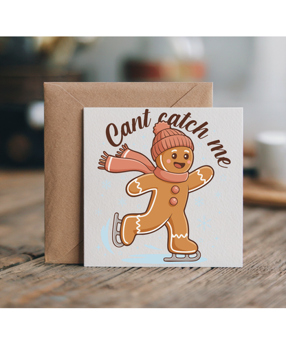 can't catch me gingerbread ice skating