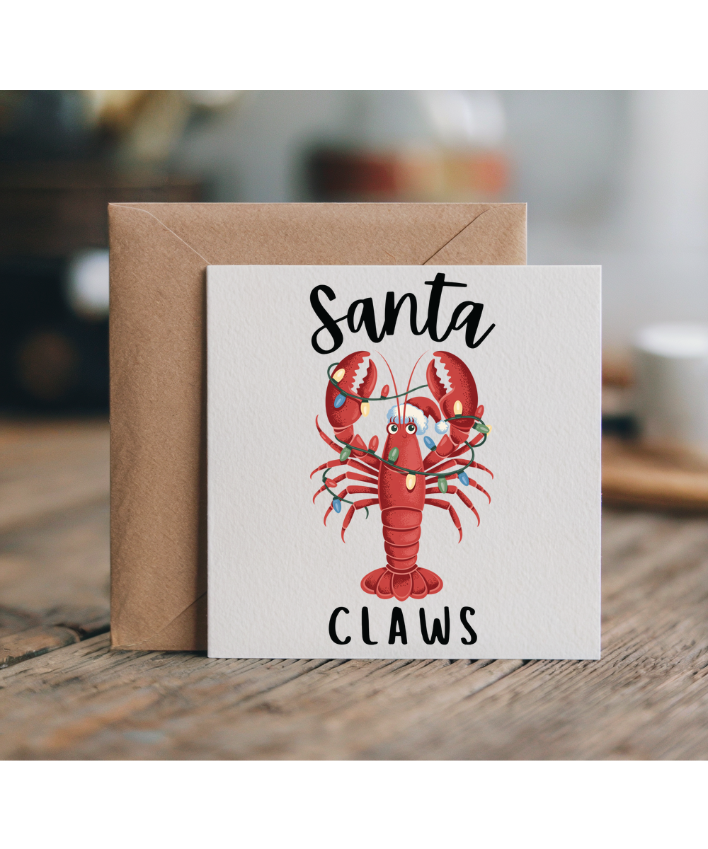 Christmas santa claws lobster