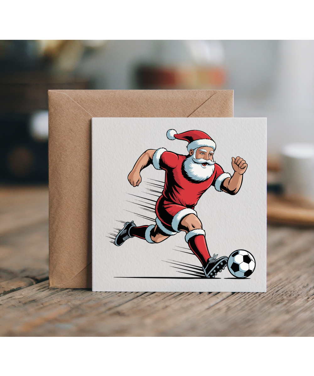 Christmas santa football player