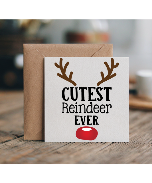 Childrens Christmas Design Cutest Reindeer Ever for the Cutest Baby
