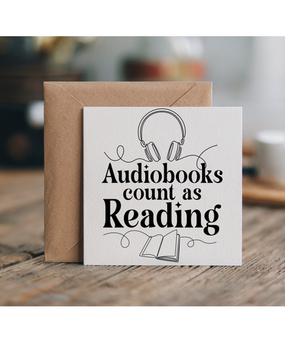 Audiobooks Count as Reading