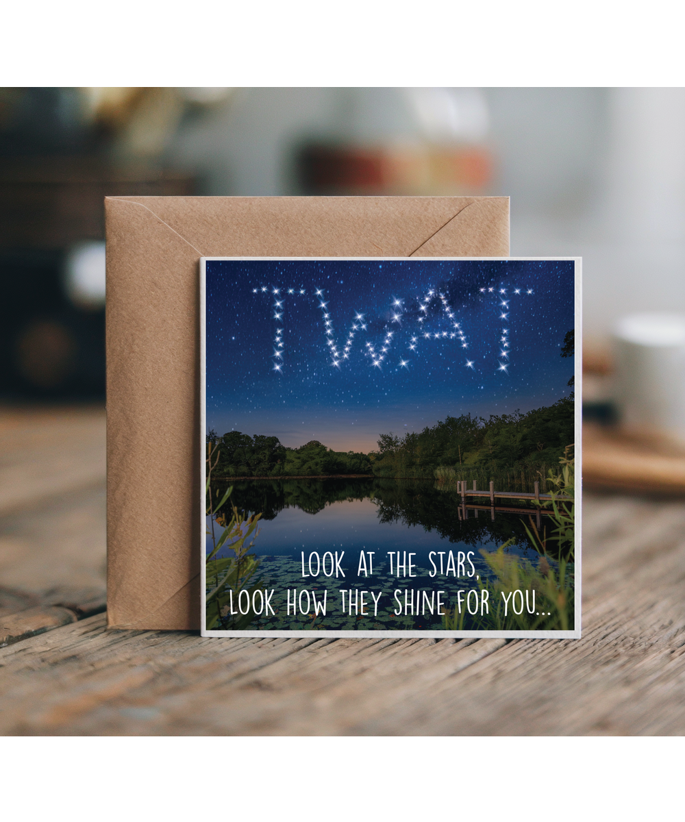 Look at the stars mug design