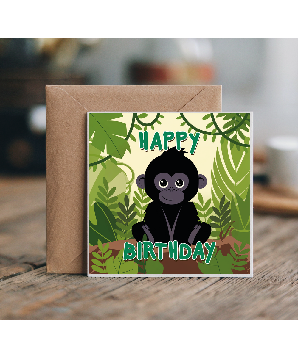 Happy Birthday Jungle Gorilla