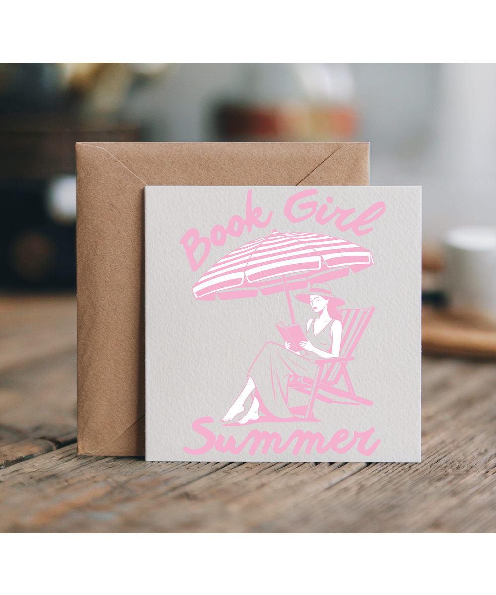 Book Girl Summer for Book Lovers Reading on the Beach
