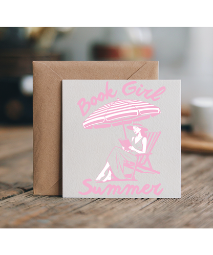 Book Girl Summer for Book Lovers Reading on the Beach