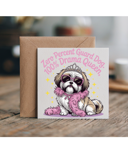 shuh tzu zero percent gaurd dog 100 percent drama queen