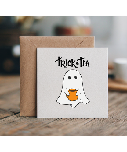 Trick or Tea Cute Halloween Ghost for Tea Lovers