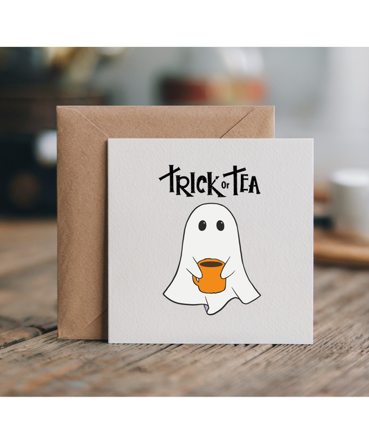 Trick or Tea Cute Halloween Ghost for Tea Lovers