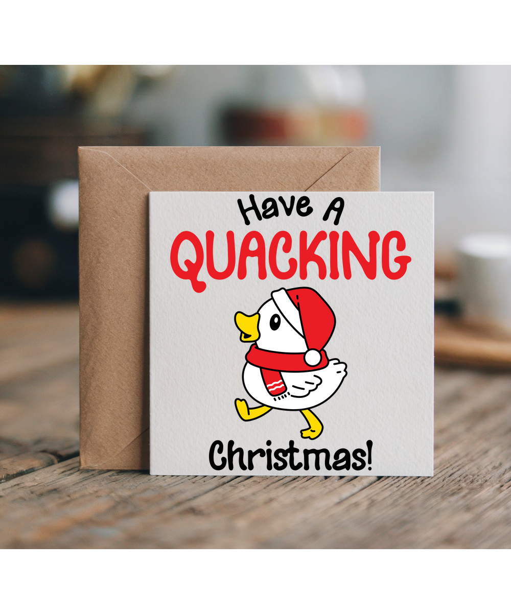 Funny Duck Holiday Pun Have a Quacking Christmas