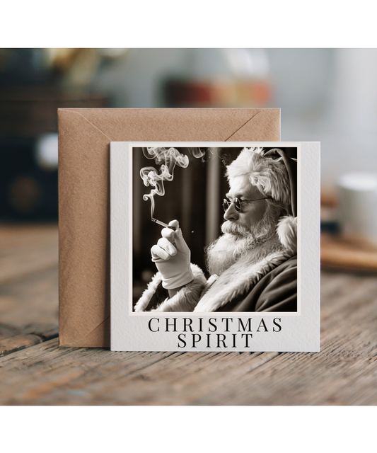 Funny Christmas santa old hollywood style spirit