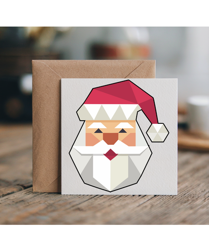 Geometric Father Christmas