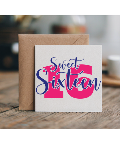 Sweet sixteen pink and navy