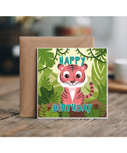Happy Birthday Jungle Tiger