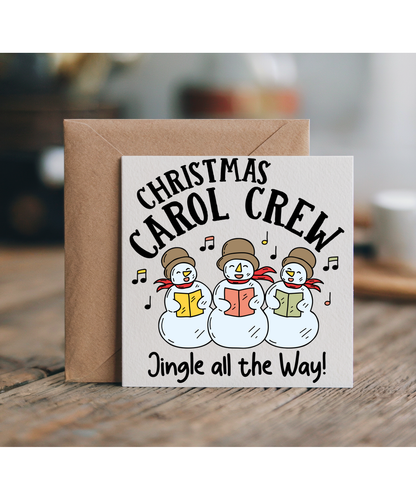 Childrens Christmas Carol Crew Snowmen Choir Jingle All the Way