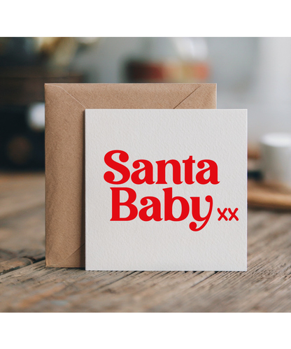 Santa Baby xx Classic Christmas Red for Her
