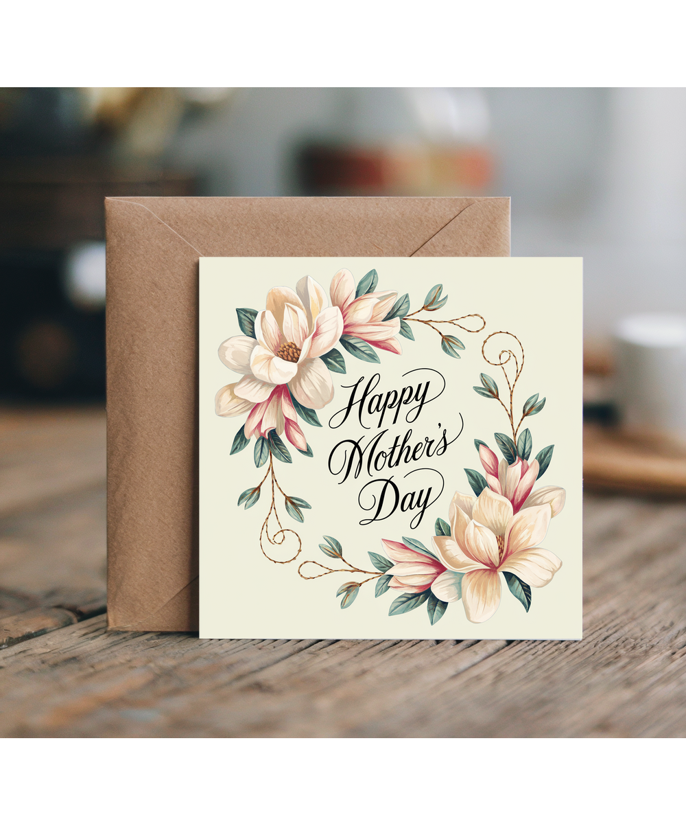 Happy Mother’s Day Card for Her flower Design