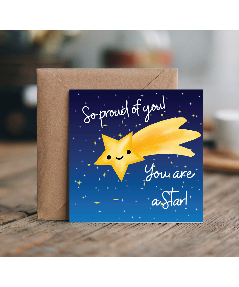 So proud of you, you're a star!