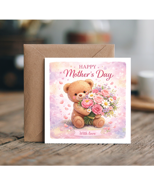 Happy Mother's Day, with love teddy bear