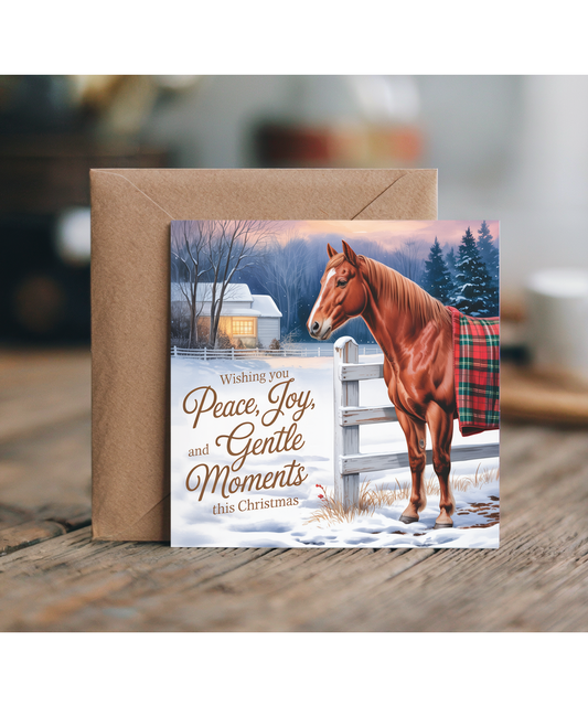 Wishing you peace, joy and gentle moments this christmas horse