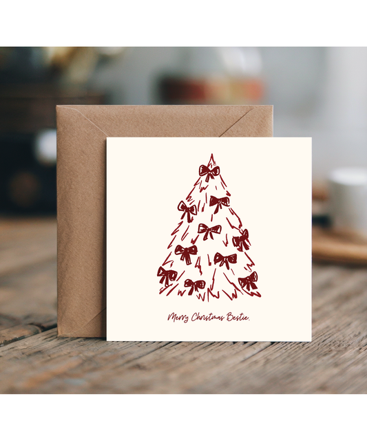 Bow tree merry Christmas bestie