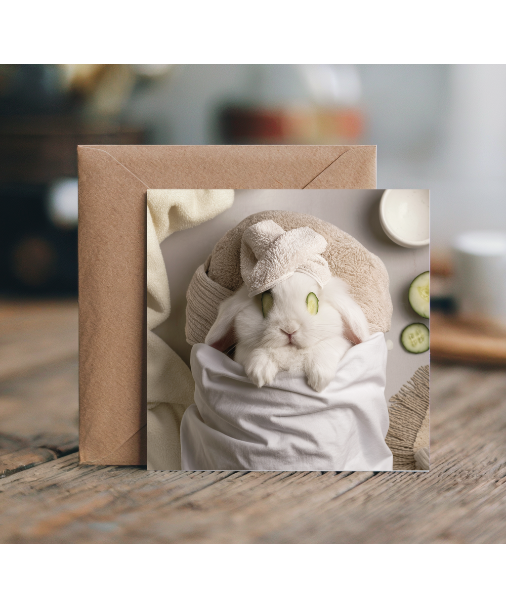 funny pampered rabbit
