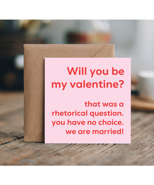 Will you be my valentine