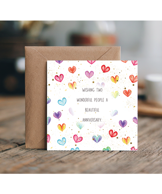 To two very special friends on your anniversary