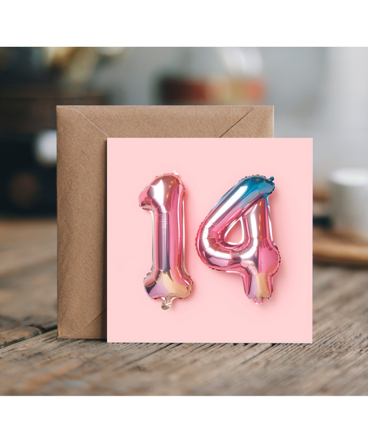 pink balloon age 14