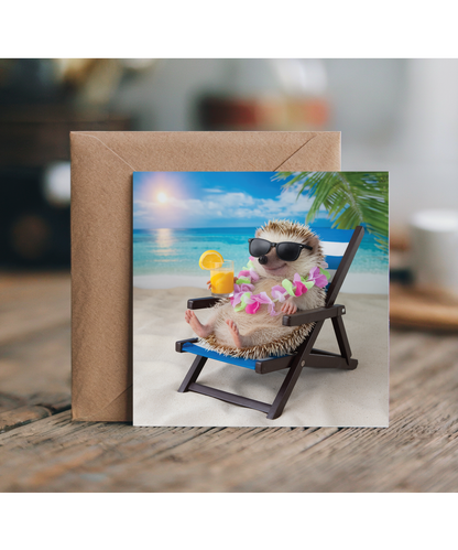 hedgehog on the beach