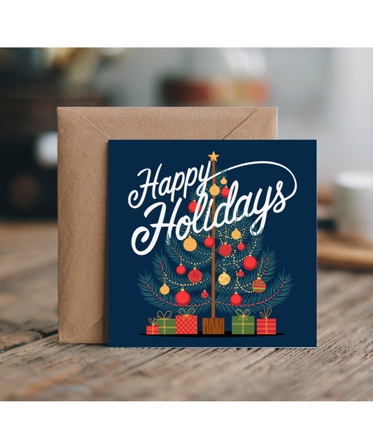Happy Holidays with a Christmas Tree