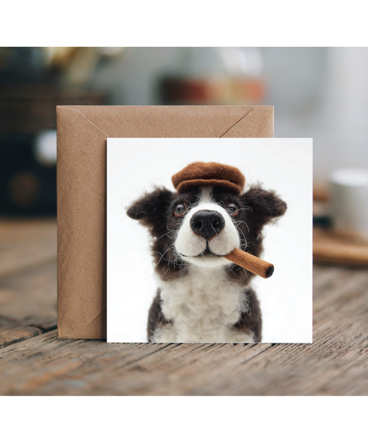 2D Felt style yorkshire border collie