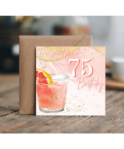 Cocktail 75th birthday