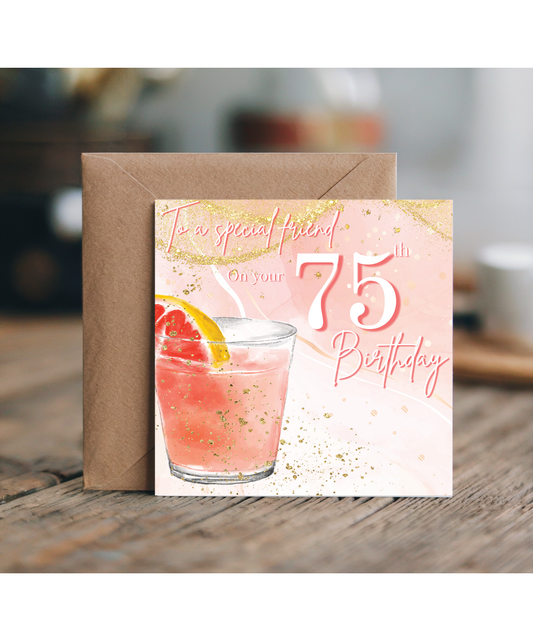 Cocktail 75th birthday