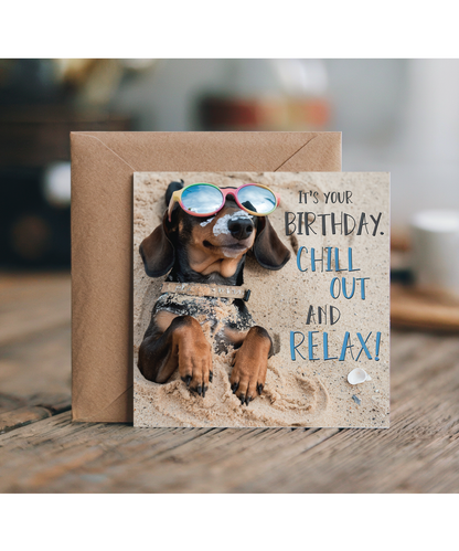 dachshund it's your birthday chill out and relax